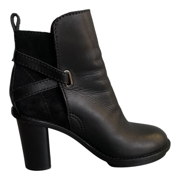 Acne Studios Cypress Black Leather Ankle Boots Sz 8.5 - Picture 7 of 14
